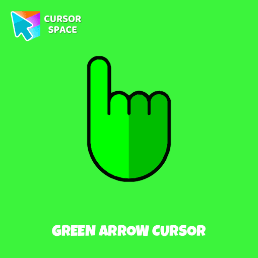 Green arrow cursor pointer cursor