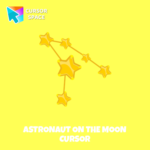 Astronaut on the Moon cursor arrow cursor