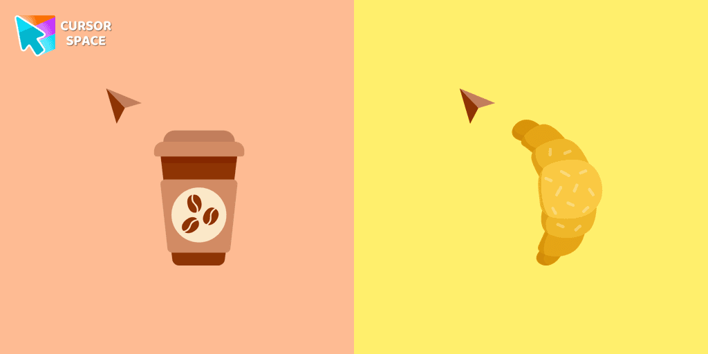 Coffee and Croissant cursor