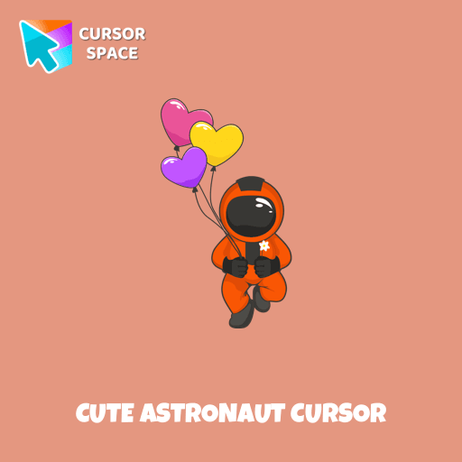Cute Astronaut cursor arrow cursor