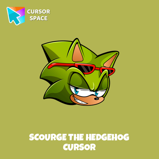 Scourge the Hedgehog cursor arrow cursor
