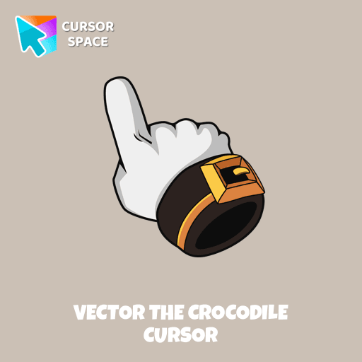 Vector the Crocodile cursor pointer cursor